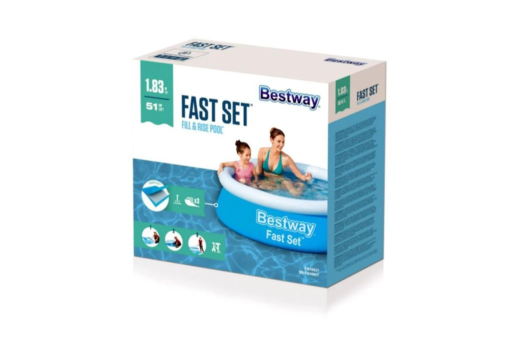 Bestway Fast Set Zwembad | Ø 183 X 51 Cm - Afbeelding 5