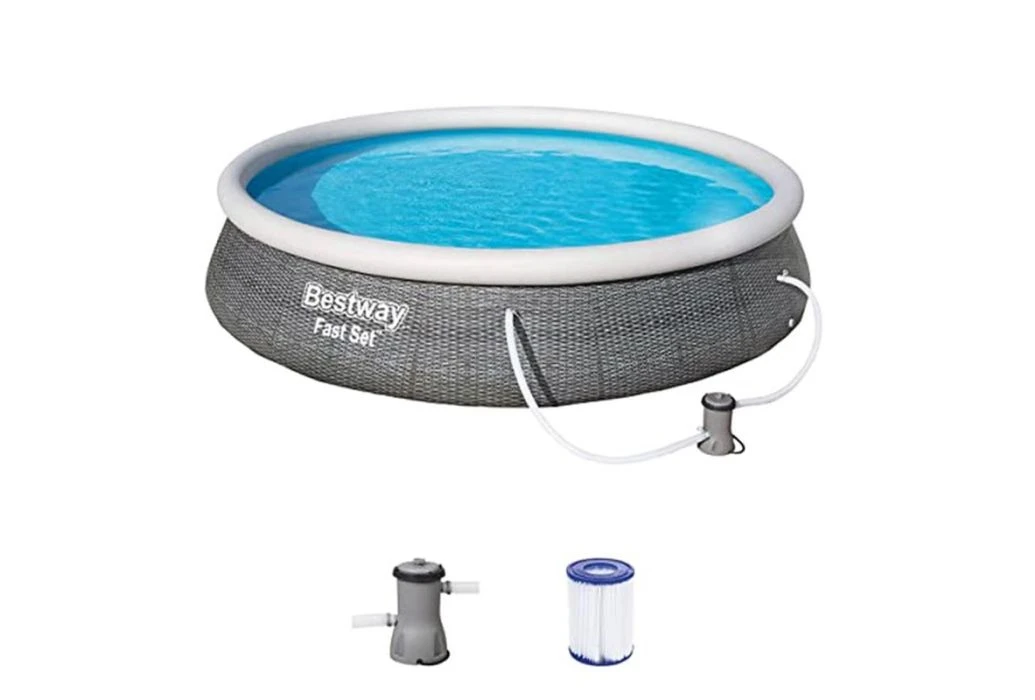 Bestway Fast Set Rotan Zwembad | Ø 457 X 84 Cm - Afbeelding 2