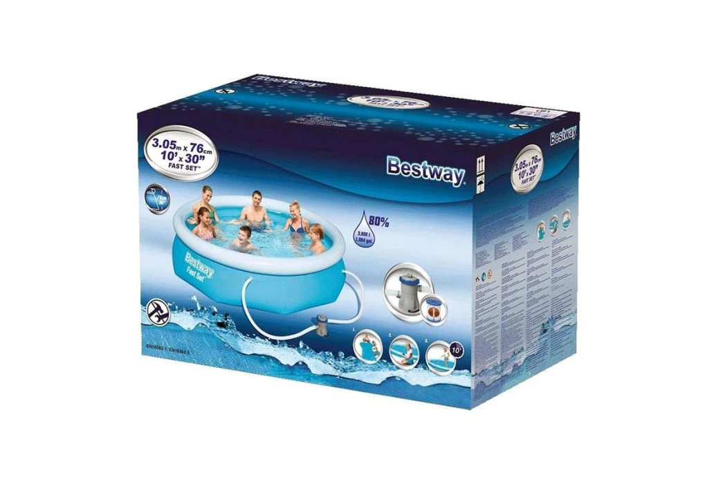 Bestway Fast Set Zwembad | Ø 305 X 76 Cm - Afbeelding 6