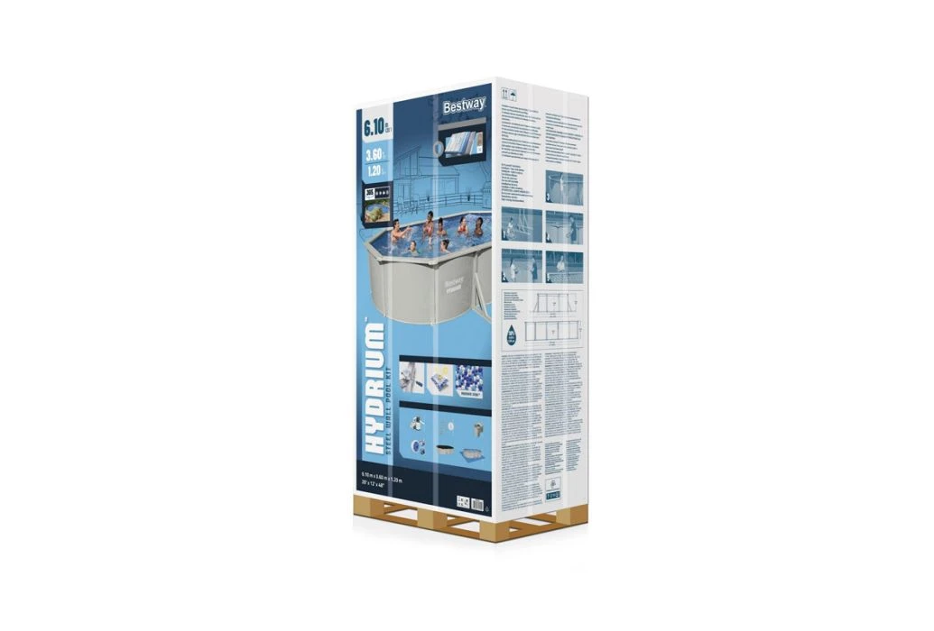 Bestway Hydrium Metalen Zwembad | 610 X 360 X 120 Cm - Afbeelding 10