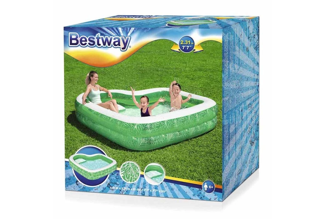 Bestway Opblaasbaar Zwembad Tropical | 231 X 231 X 51 Cm - Afbeelding 3