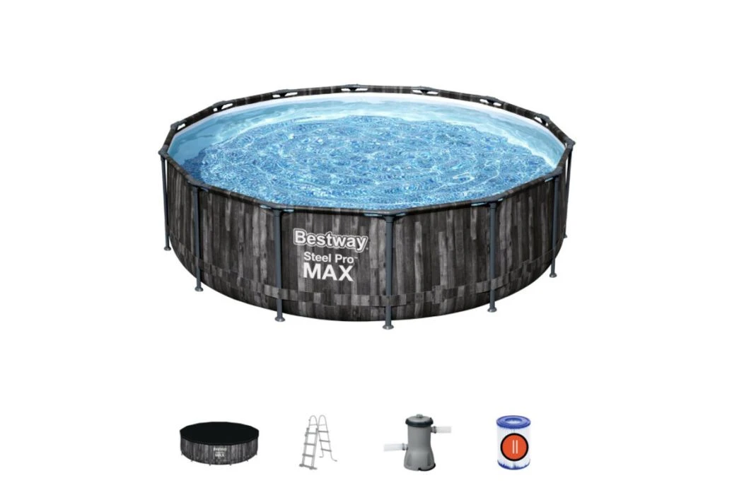 Bestway Steel Pro Max Wood Zwembad | Ø 427 X 107 Cm - Afbeelding 3