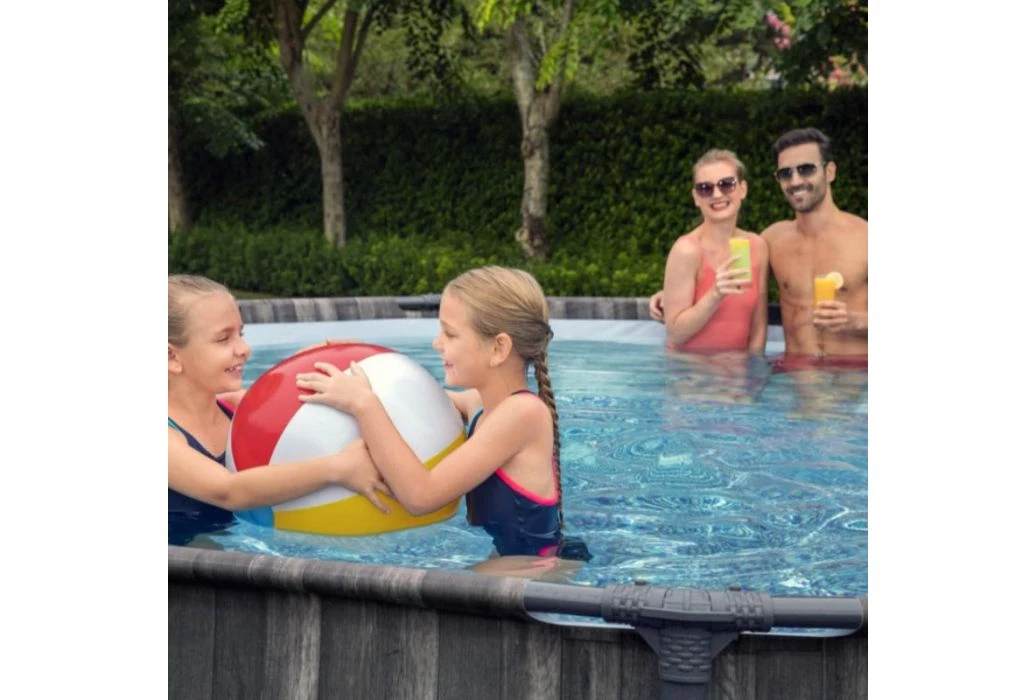 Bestway Steel Pro Max Wood Zwembad | Ø 427 X 107 Cm - Afbeelding 4