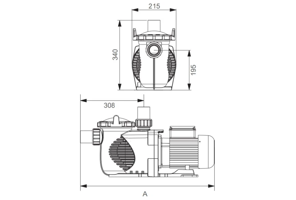 Emaux Super-Power Pomp | 1,5 KW - Afbeelding 3