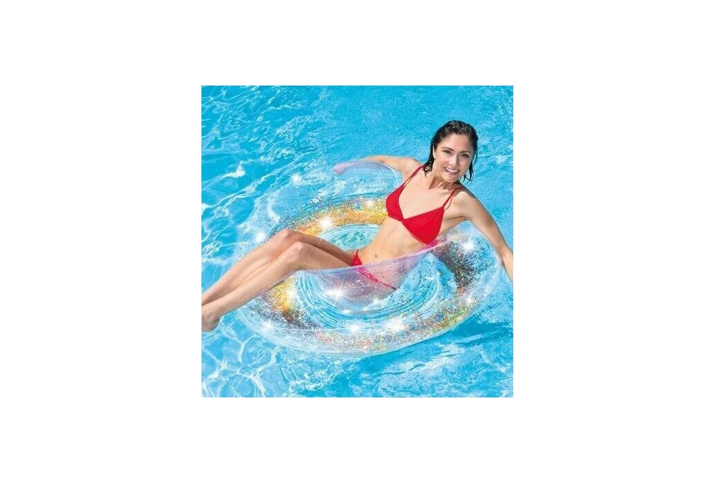 Intex Opblaasbare Gouden Glitter Zwemband - Afbeelding 4