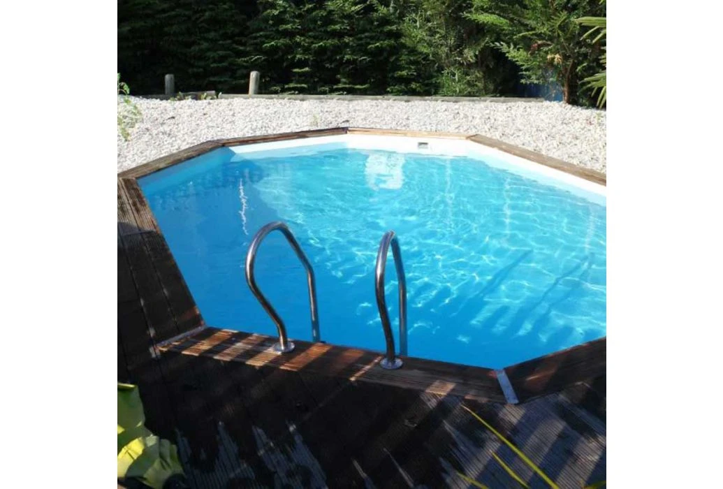 GRE Gré Houten Zwembad Normandië | 436 X 336 X 117 Cm - Afbeelding 3