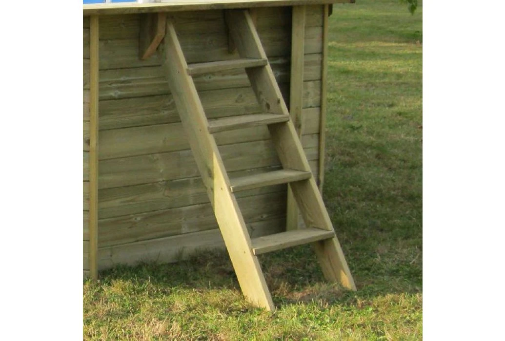 GRE Gré Houten Zwembad Normandië | 620 X 395 X 136 Cm - Afbeelding 4