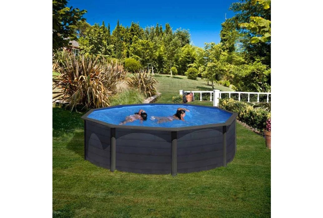 GRE Gré Stalenwand Zwembad Rond Kea | Ø 460 X 120 Cm - Afbeelding 4