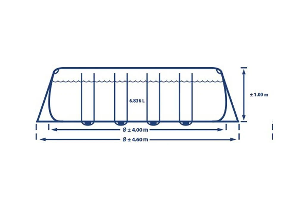 Intex Prism Frame Zwembad | 400 X 200 X 100cm Met Pomp En Trap - Afbeelding 3