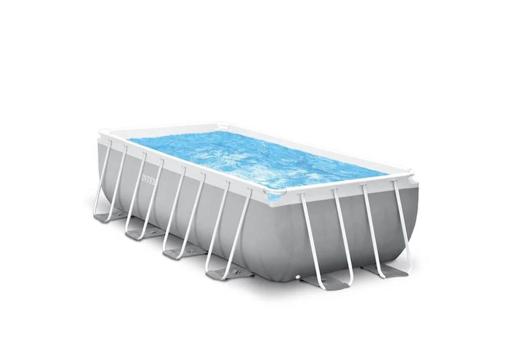 Intex Prism Frame Zwembad | 400 X 200 X 100cm Met Pomp En Trap