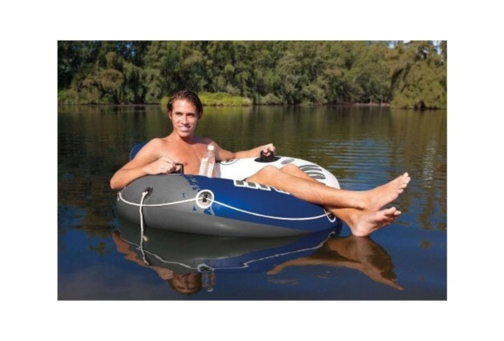 Intex River Run Waterlounge Blauw/wit - Afbeelding 2