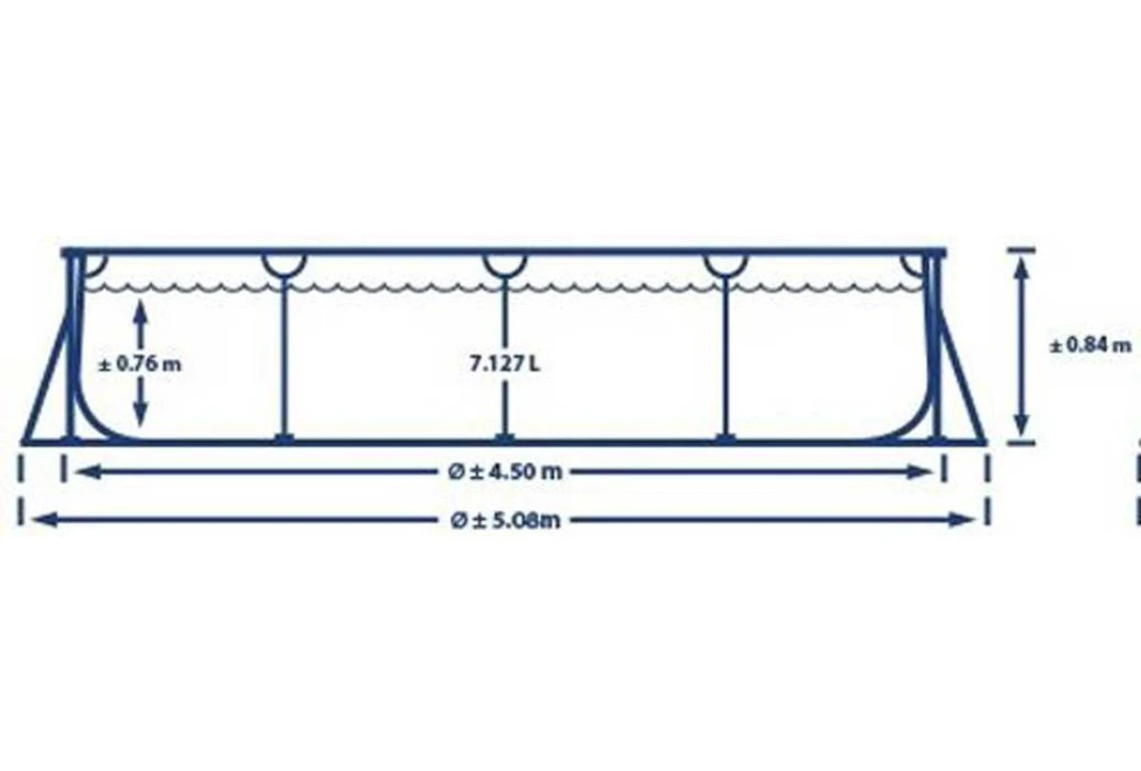 Intex Zwembad Metal Frame | 450 X 220 X 84cm - Afbeelding 3