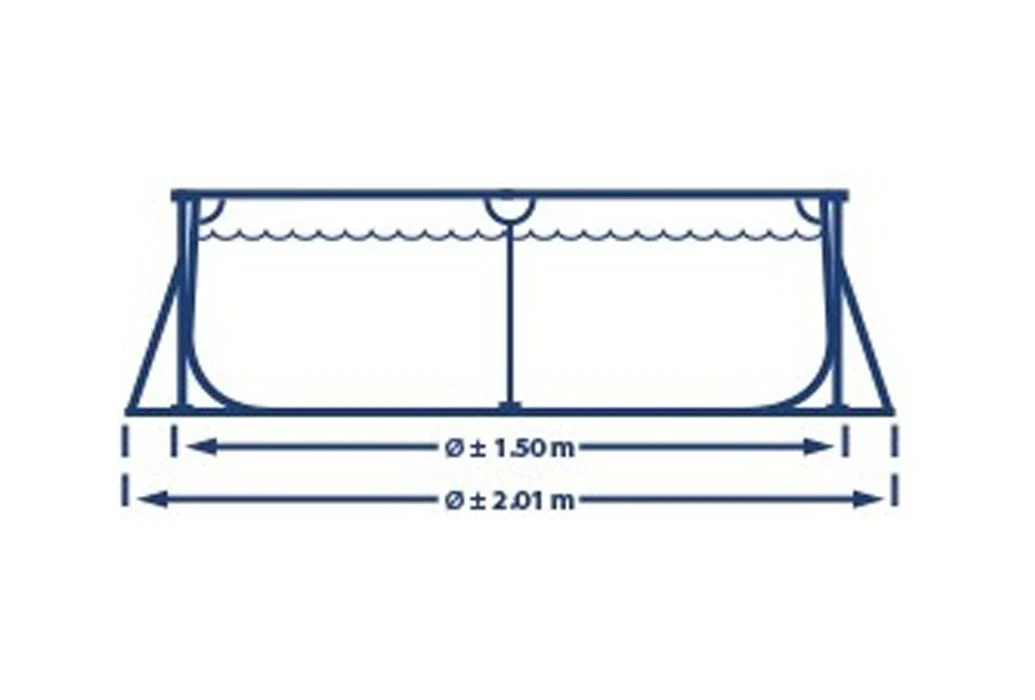 Intex Zwembad Metal Frame | 220 X 150 X 60cm - Afbeelding 4