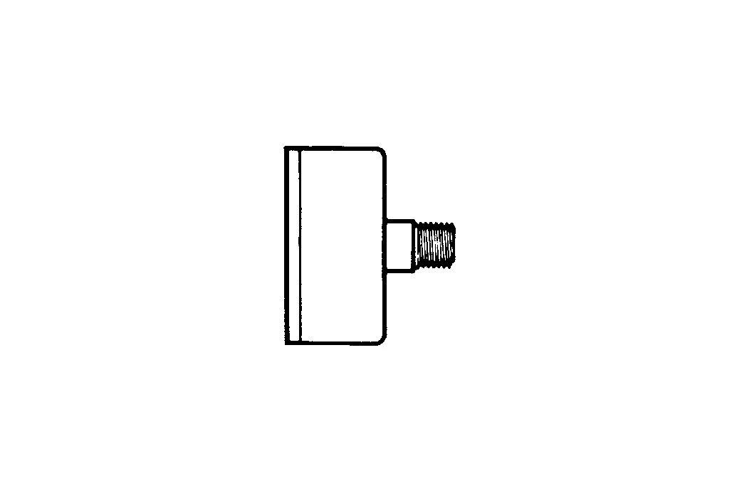 Splash-X Manometer Stalen Kast 63 Mm Achteraansluiting 1/4" - Afbeelding 2