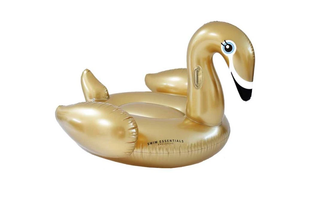 Swim Essentials Gouden Zwaan Ride-on Luchtbed