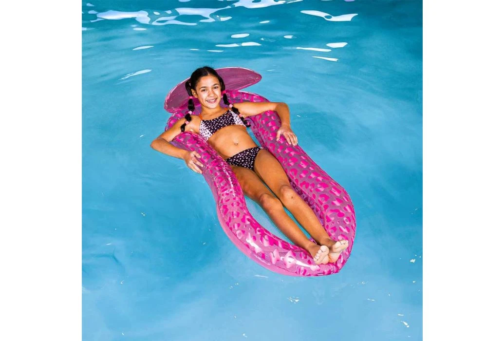 Swim Essentials Waterhangmat Panterprint | Neon Roze - Afbeelding 2