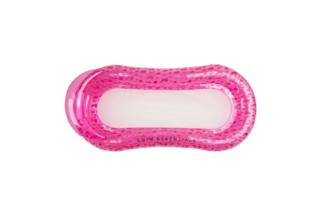 Swim Essentials Waterhangmat Panterprint | Neon Roze