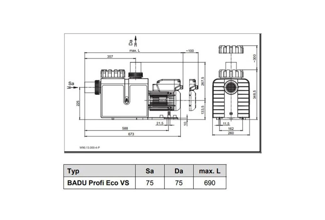 Speck Badu Profi Eco VS Variabele Zwembadpomp | 31 M³/u - Afbeelding 3
