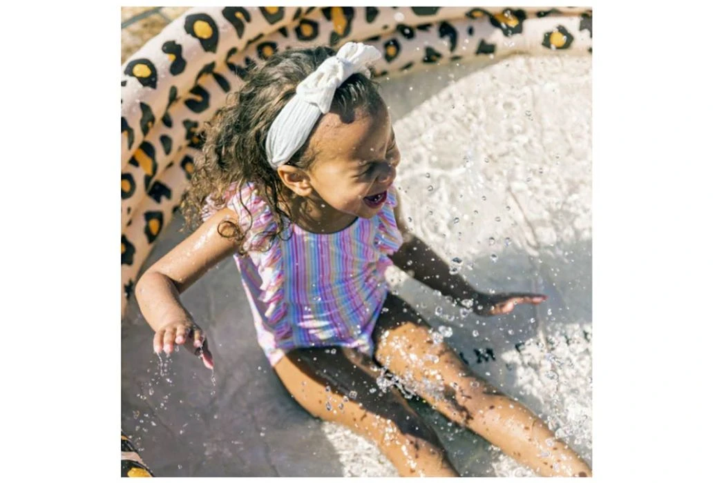 Swim Essentials Zwembad Ø 150 Cm | Beige Panterprint - Afbeelding 2