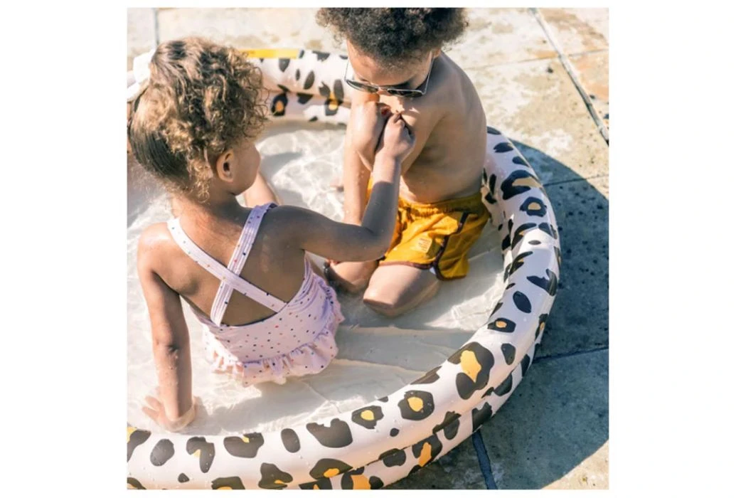 Swim Essentials Zwembad Ø 150 Cm | Beige Panterprint - Afbeelding 3