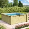Trend Pool Houten Zwembad | 220 X 220 X 78 Cm