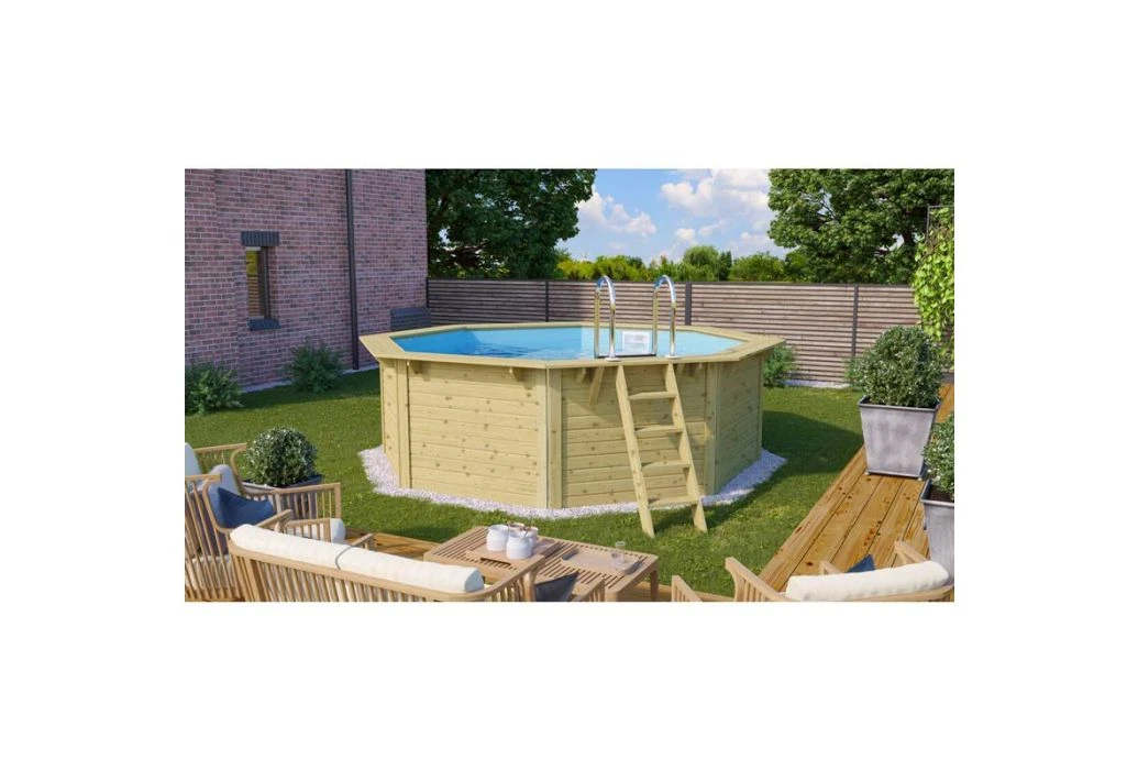 Trend Pool Houten Zwembad | Ø 400 X 124 Cm - Afbeelding 2